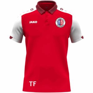 JAKO Polo Dynamic rot/weiß