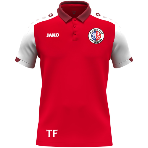 JAKO Polo Dynamic rot/weiß